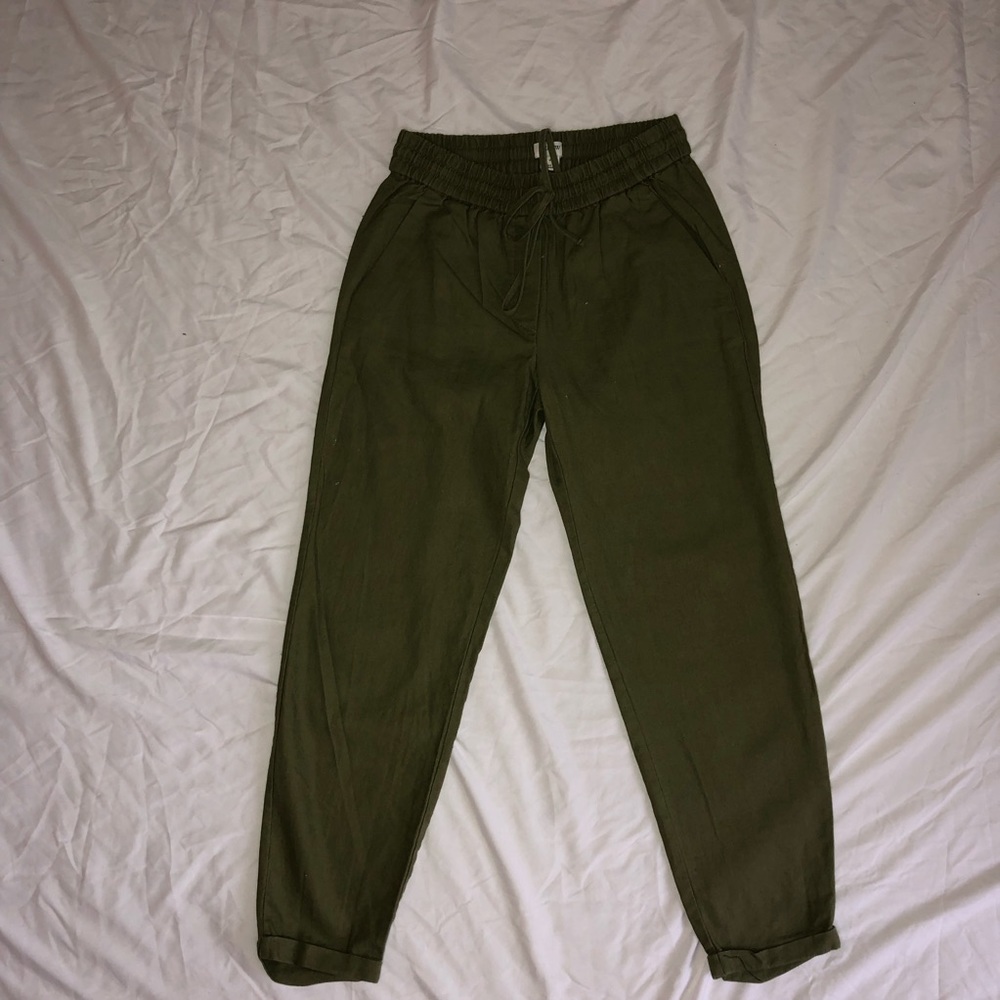 Army green pants